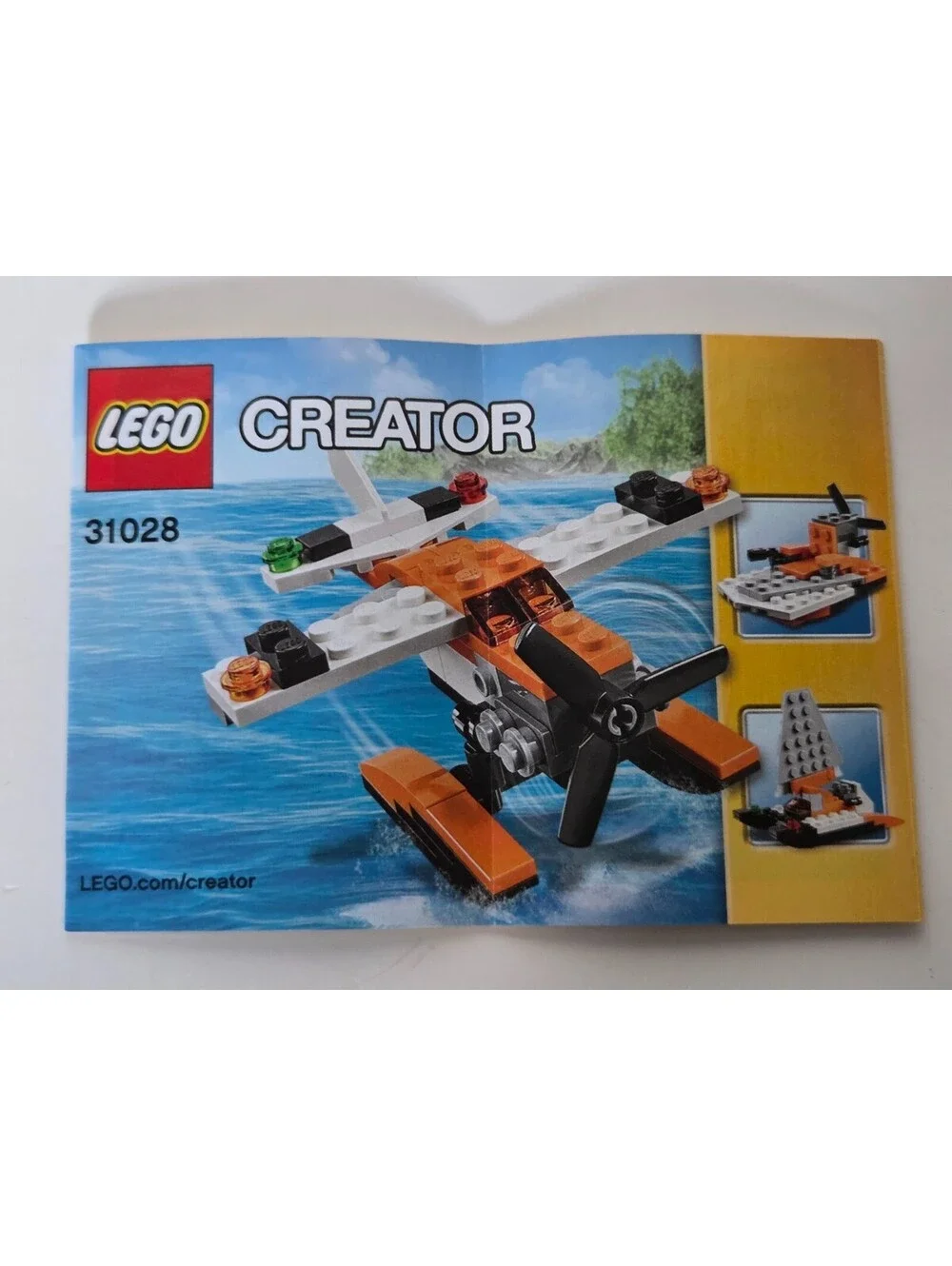 Lego Creator Set 31028 Sea Plane 3-In-1 Instruction Manual Booklet